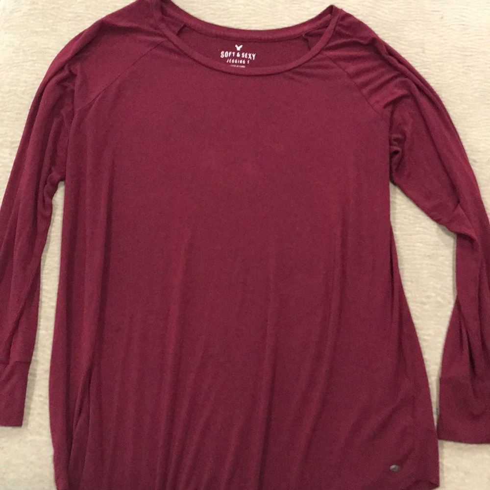 Long sleeve soft and sexy shirt